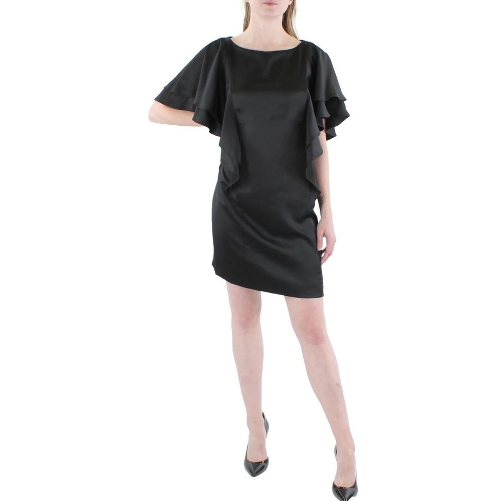 Lauren Ralph Lauren dress women sz 2 black zip 253889283001 LE PS22 $245 ladies